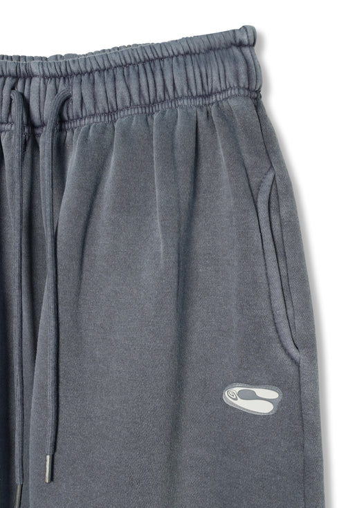 LOGO WASHED SWEAT PANTS -GRAYISH BLUE-